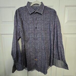 Robert Graham Long Sleeve Dress Shirt - Size Large - Free Shipping